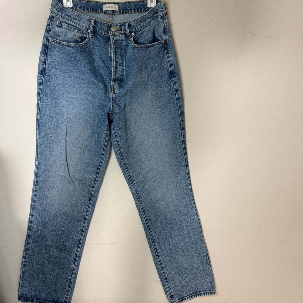 PacSun Stretch Dad Jean Medium Wash Button Fly
